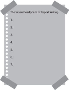 7 dealy sins of report writing, occupational therapy assessment report
