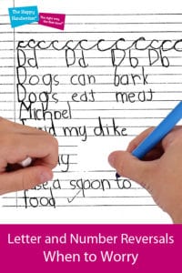 reversing letters and numbers when writing, b-d reversals, letter reversal interventions, is it normal for my child to write letters backwards