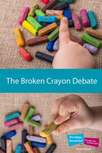 Can we use colouring for fine motor skills? And if so, should we brake crayons for fine motor practise?