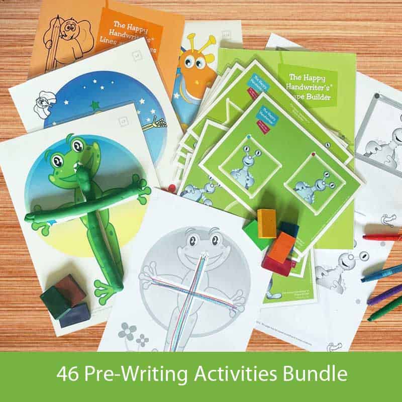 46 Developmental pre-writing activities for preschoolers from bunty McDougall occupational therapist to get your child ready for handwriting.